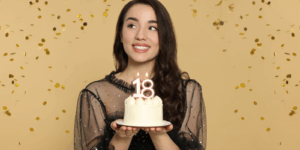 ragazza di diciottoanni truccata